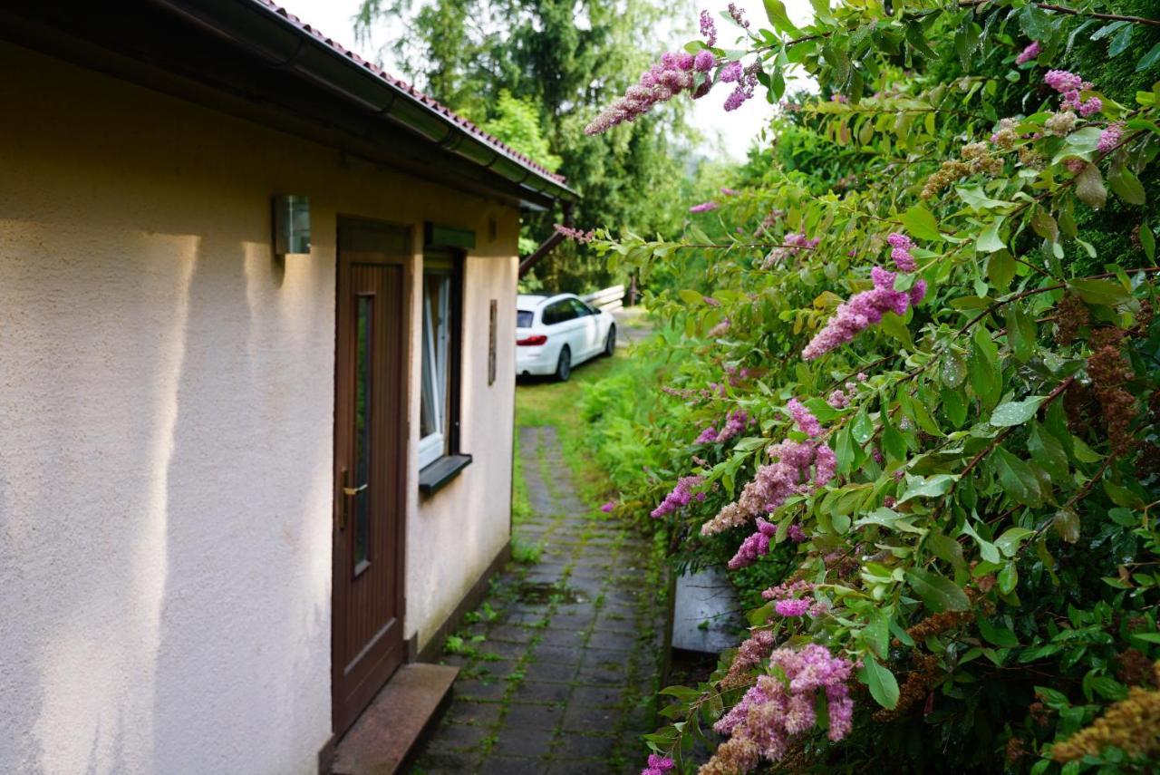 Ruhiges Ferienhaus Am Waldrand Mit Sauna Und Kamin - Hellaberg II Langenbach  Bagian luar foto